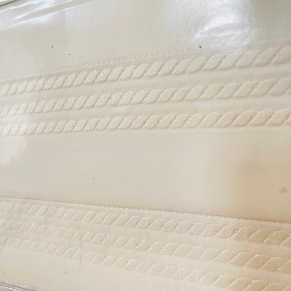 CAPECCHI Luxury ITALY QUEEN Flat Fitted Pillow Sheet Set WHITE Cotton Embroidery - Picture 6 of 6